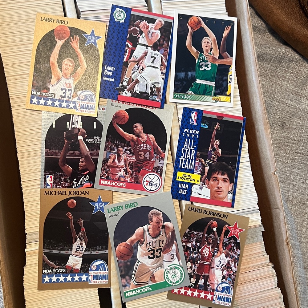Assortment of NBA basketball cards from the 1990s. - Picture 2 of 2